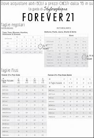 Image result for Forever 21 Skirt Size Chart