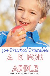 Image result for A Is for Apple Preschool Printable