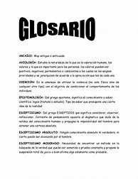 Image result for glosario