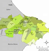 Image result for La Marina Alta Map