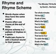 Image result for Rhyme Structure