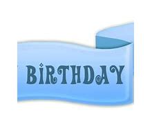 Image result for Happy Birthday Blue PNG