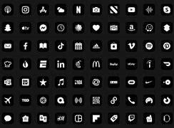 Image result for Logos of Not Popular Apps in Black and White