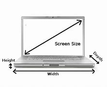 Image result for Standard Laptop Size