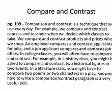 Image result for Difference Between Compare and Contrast