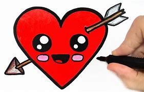 Image result for Love Heart Drawings Easy