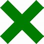 Image result for Green X Icon