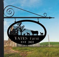 Image result for Metal Farmhouse Sign