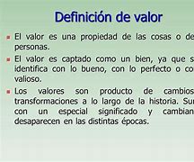 Image result for Definicion De Valor