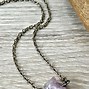 Image result for Amethyst Raw Stone Necklace