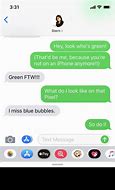 Image result for Green Bubble iPhone Memes