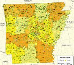 Image result for Northwest Arkansas Zip Code Map