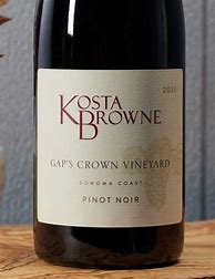 Image result for Kosta+Browne+Pinot+Noir+Gap 27s+Crown