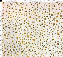 Image result for White Fabric with Gold Stars