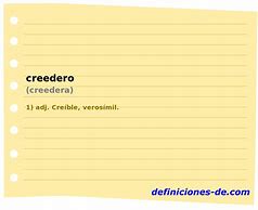 Image result for creedero