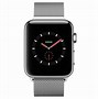 Image result for Apple Watch Silver Stainless Steel with Graphite Milanese Loop