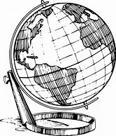 Image result for Earth Globe Clip Art Black and White