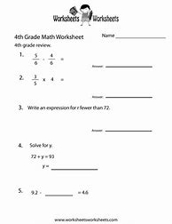 Image result for Free Printable Math Worksheets 4th Grade
