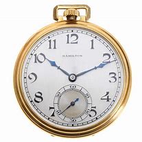 Image result for Hamilton 14K Gold Pocket Watch