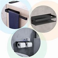 Image result for Bathroom Towel Holders Wall Mounted