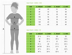 Image result for Small Size Chart