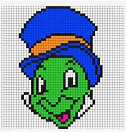Image result for Jiminy Cricket Pixel Art