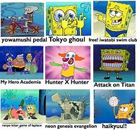 Image result for Spongebob Anime Meme