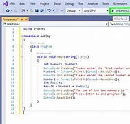 Image result for C Sharp Syntax Example