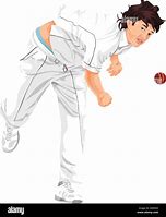 Image result for Cricket Bowling Drawing
