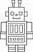 Image result for Robot Cartoon Black and White