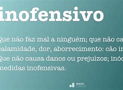 Image result for inofensivo