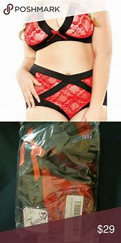 Image result for fantasy lingerie stretch mesh bra panty set w black ribbon accents b175
