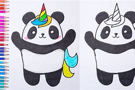 Image result for How to Draw a Pandacorn