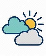 Image result for Sun and Cloud Icon