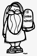 Image result for 10 Commandments Black and White