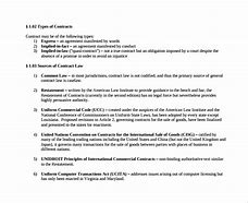 Image result for Sample Contract Summary