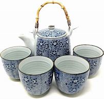 Image result for Blue Japanese Tea Set