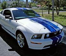 Image result for 2005 mustang gt white red stripes images