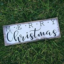 Image result for Wooden Christmas Signs Set
