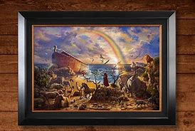 Image result for Thomas Kinkade Noah's Ark Painting