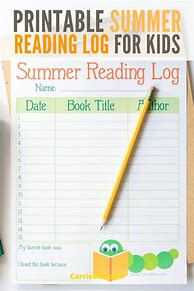 Image result for Summer Reading Log Printable