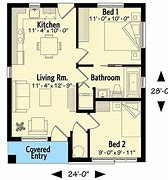 Image result for Small 2 Bedroom House Plans