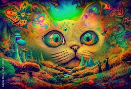 Image result for Trippy Cat PFP