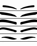 Image result for Free Online Printable Eyebrow Stencils