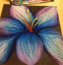 Image result for Easy Oil Pastel Flowers