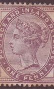 Image result for Queen Victoria One Penny Stamp