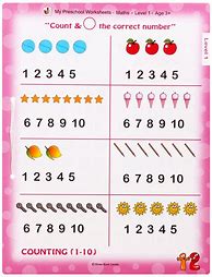 Image result for Math Activity Sheets for Preschool