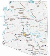 Image result for Map of AZ Cities