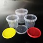 Image result for Clear Plastic Bucket with Lid 500G