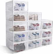 Image result for clear shoes box